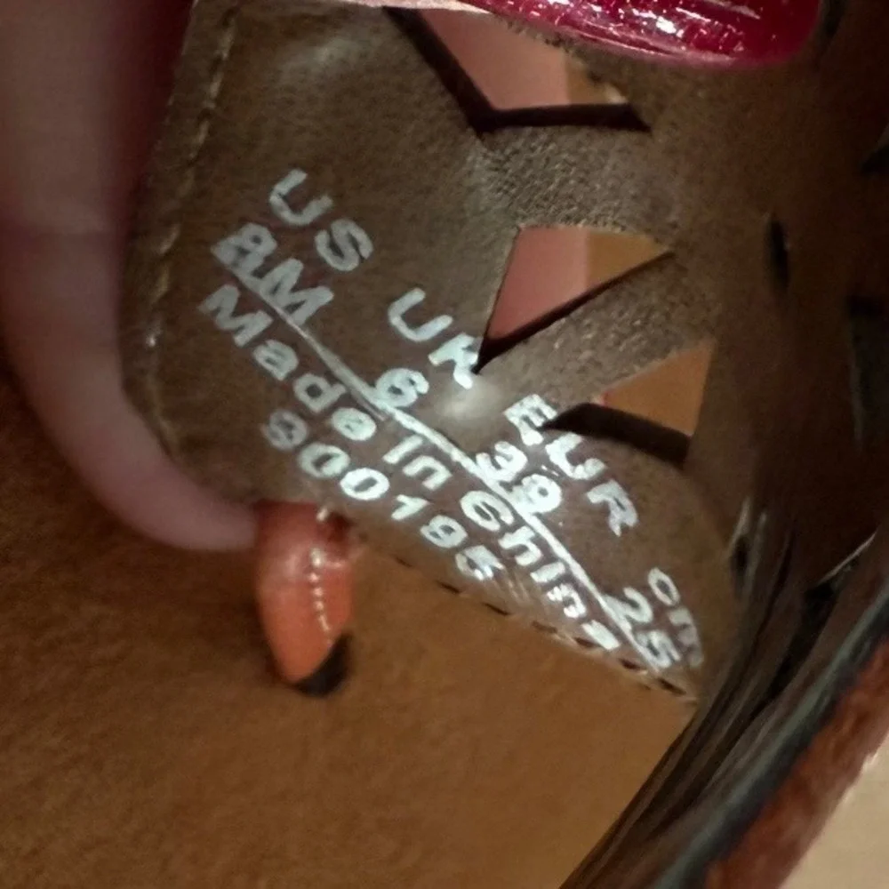 Natural Soul Women's Sandals Thong Coral‎ Leather Cutout Comfort Casual Shoes